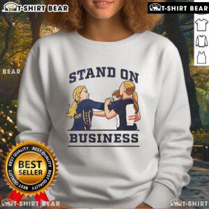 Top Sophie Cunningham Stand On Business Cartoon Sweatshirt featuring vibrant graphic design for stylish casual wear.