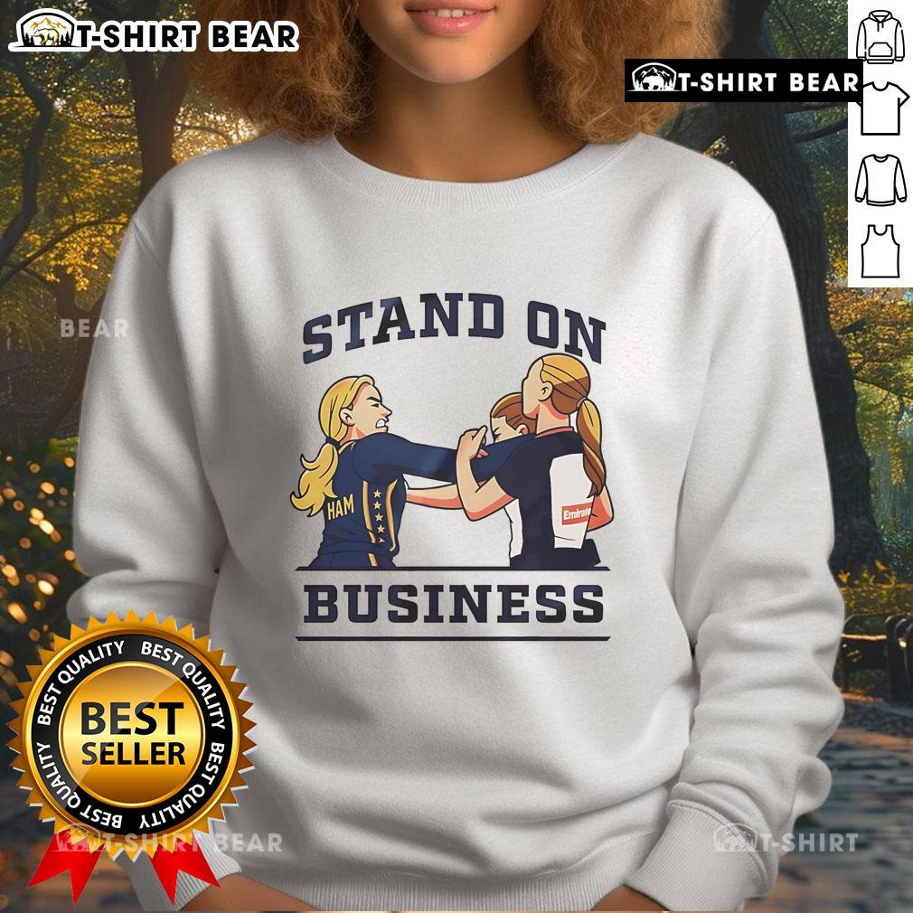 Top Sophie Cunningham Stand On Business Cartoon Sweatshirt featuring vibrant graphic design for stylish casual wear.