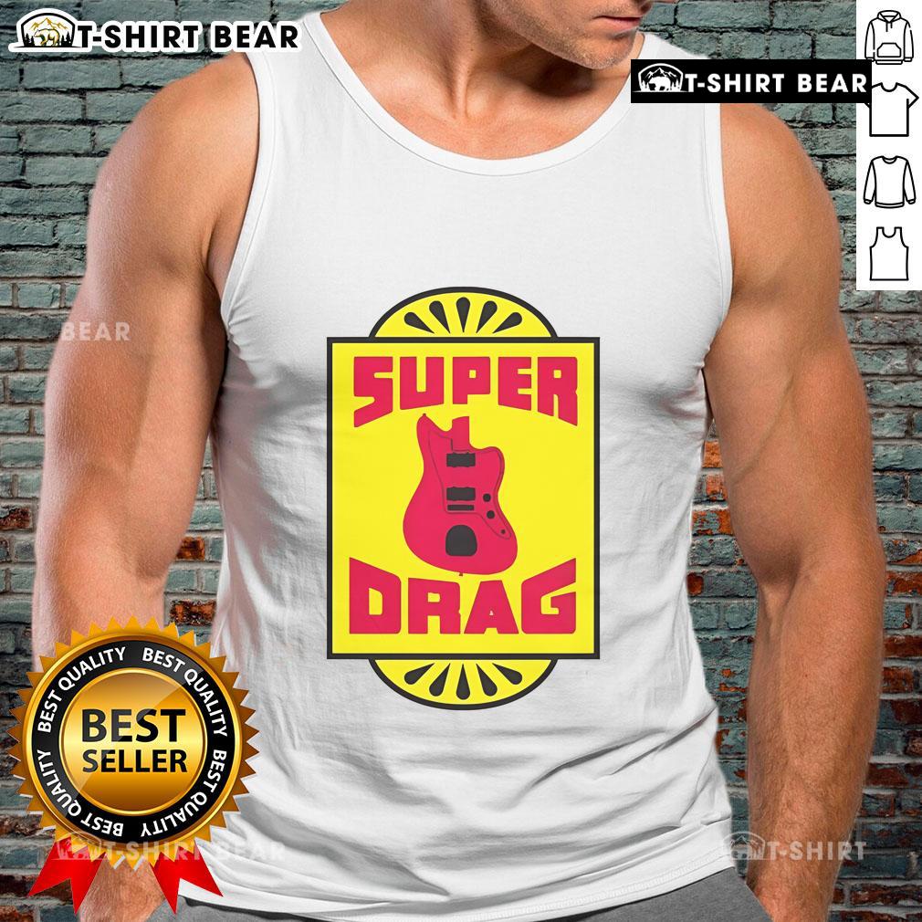 Stylish Top Superdrag Show guitar tank top featuring vibrant graphics, perfect for music lovers and concert enthusiasts.