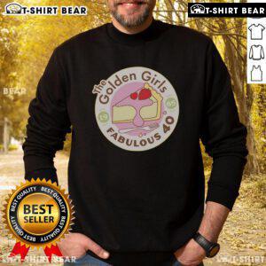 Fabulous 40 logo sweatshirt featuring The Golden Girls design, perfect for fans of the iconic TV show.