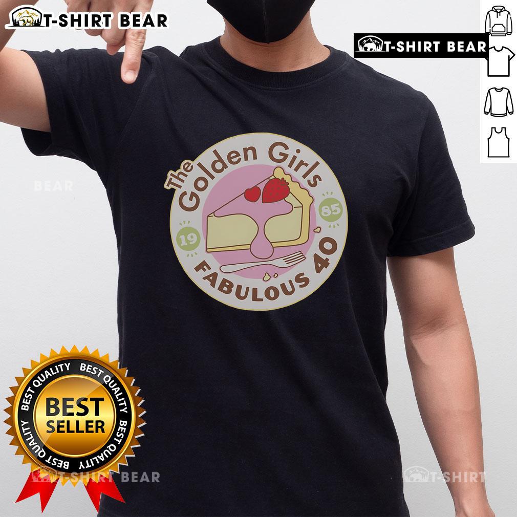 Top The Golden Girls Fabulous 40 Logo T-Shirt featuring vibrant colors and iconic design celebrating the beloved TV show.