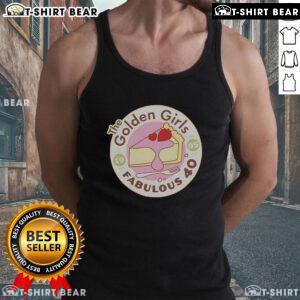 Top The Golden Girls Fabulous 40 Logo Tank Top featuring iconic characters in vibrant colors, perfect for fans and collectors.