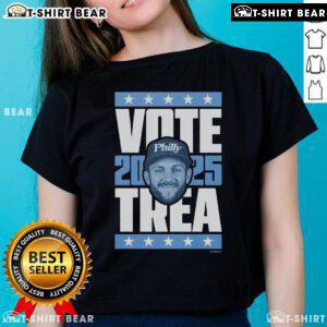 Top Trea Turner 2025 Vote Ladies Tee featuring a stylish design perfect for baseball fans and supporters.