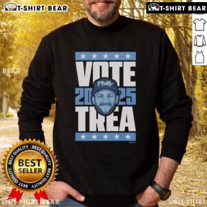 Top Trea Turner 2025 Vote Sweatshirt featuring bold graphics and a stylish design for baseball fans and supporters.