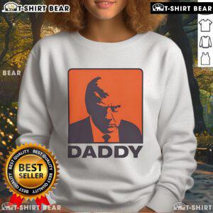 Casual Top Trump Daddy sweatshirt in navy blue, perfect for stylish comfort and showcasing your love for Trump.