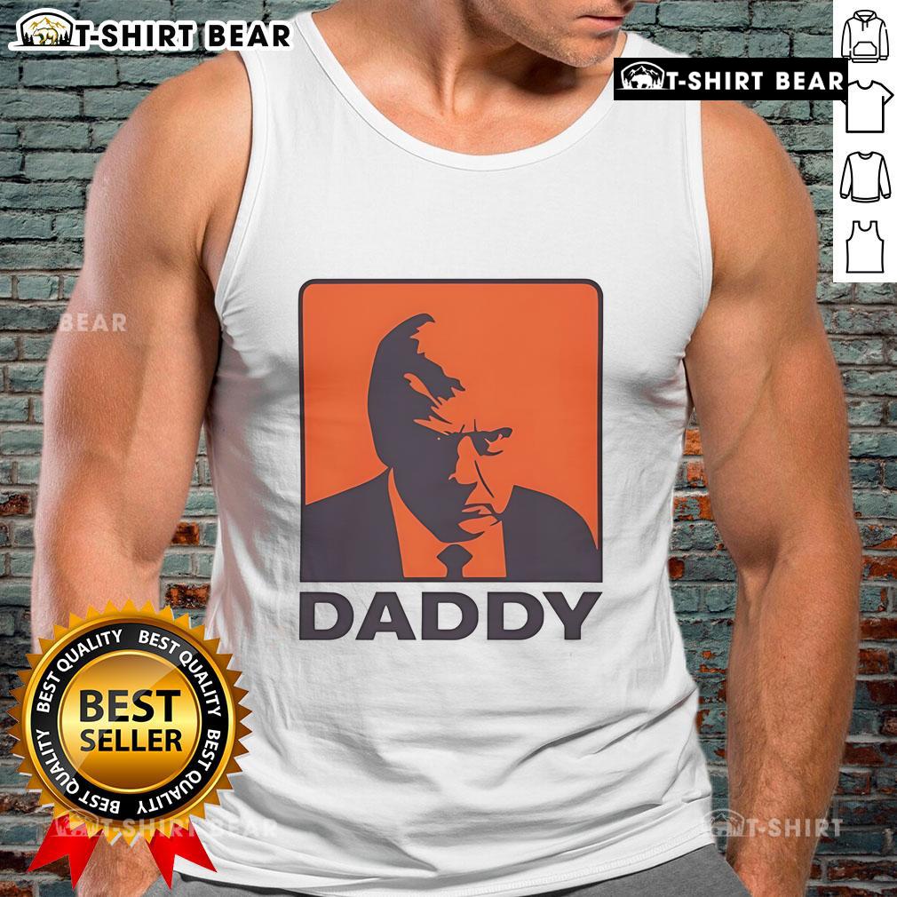 Alt Text: Top Trump Daddy Tank Top featuring bold graphics, perfect for casual summer wear and showcasing fun personality.
