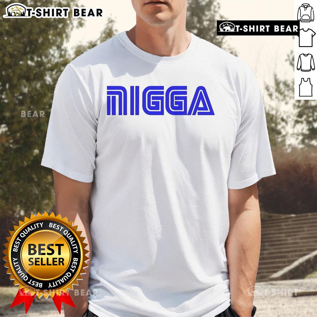 Top W Sydeon wearing a Sega Nigga T-Shirt, showcasing a trendy streetwear style and vibrant graphic design.