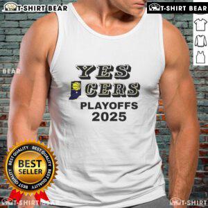 Indiana Pacers Tank Top for Top Yes Cers Playoffs 2025 featuring team colors and logo, perfect for fans and game day.