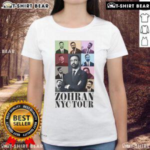 Top Zohran Mamdani NYC Eras Tour 2025 Ladies Tee featuring vibrant design and stylish fit for fans of the tour.