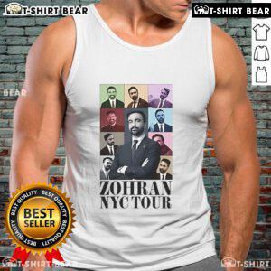 Stylish Top Zohran Mamdani NYC Eras Tour 2025 tank top featuring vibrant graphics and a trendy design for fans.