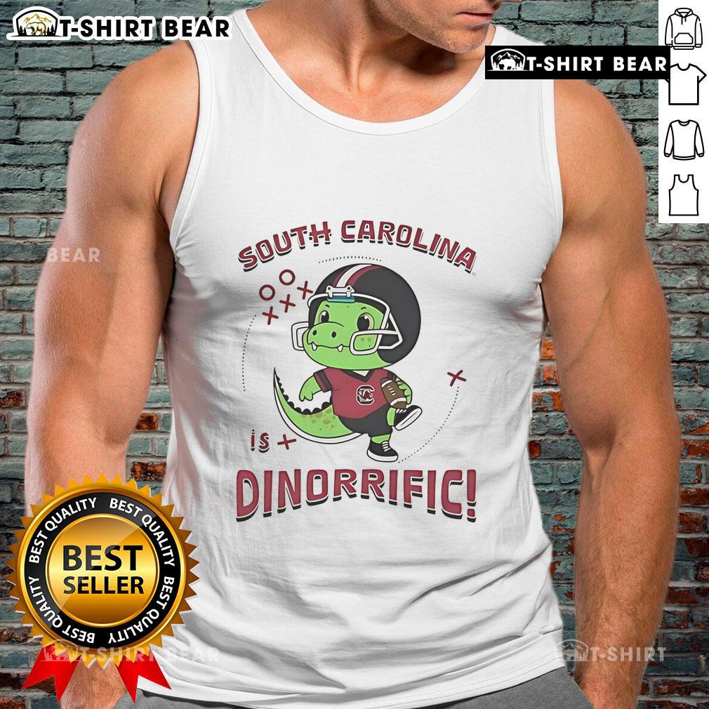 Awesome Dinosaur South Carolina Gamecocks Dino Riffic Tank Top featuring a playful dino design perfect for fans.