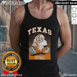 Awesome Mickey Mouse Texas Longhorns football fan tank top in vibrant colors, perfect for game day celebrations.