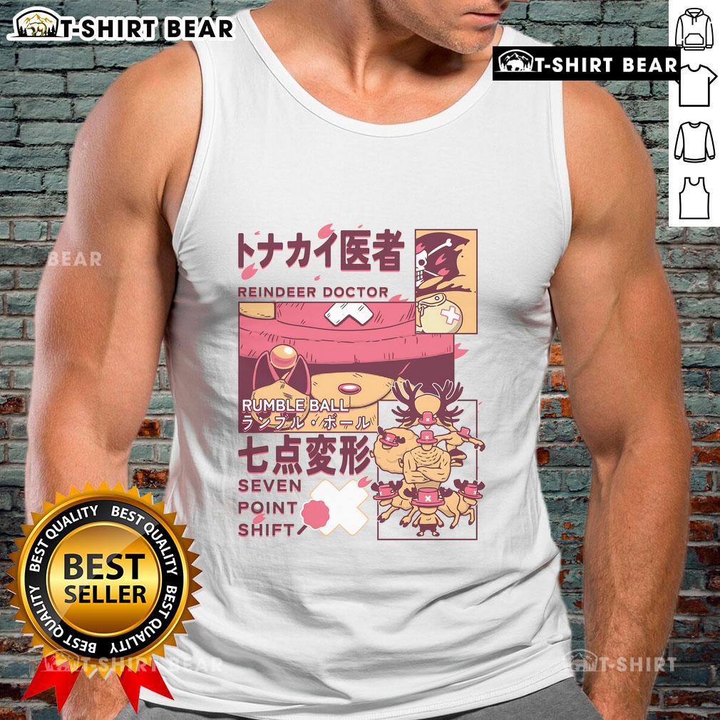 Awesome Reindeer Doctor Rumble Ball Seven Point Shift One Piece Tank Top featuring a vibrant design and comfy fit.