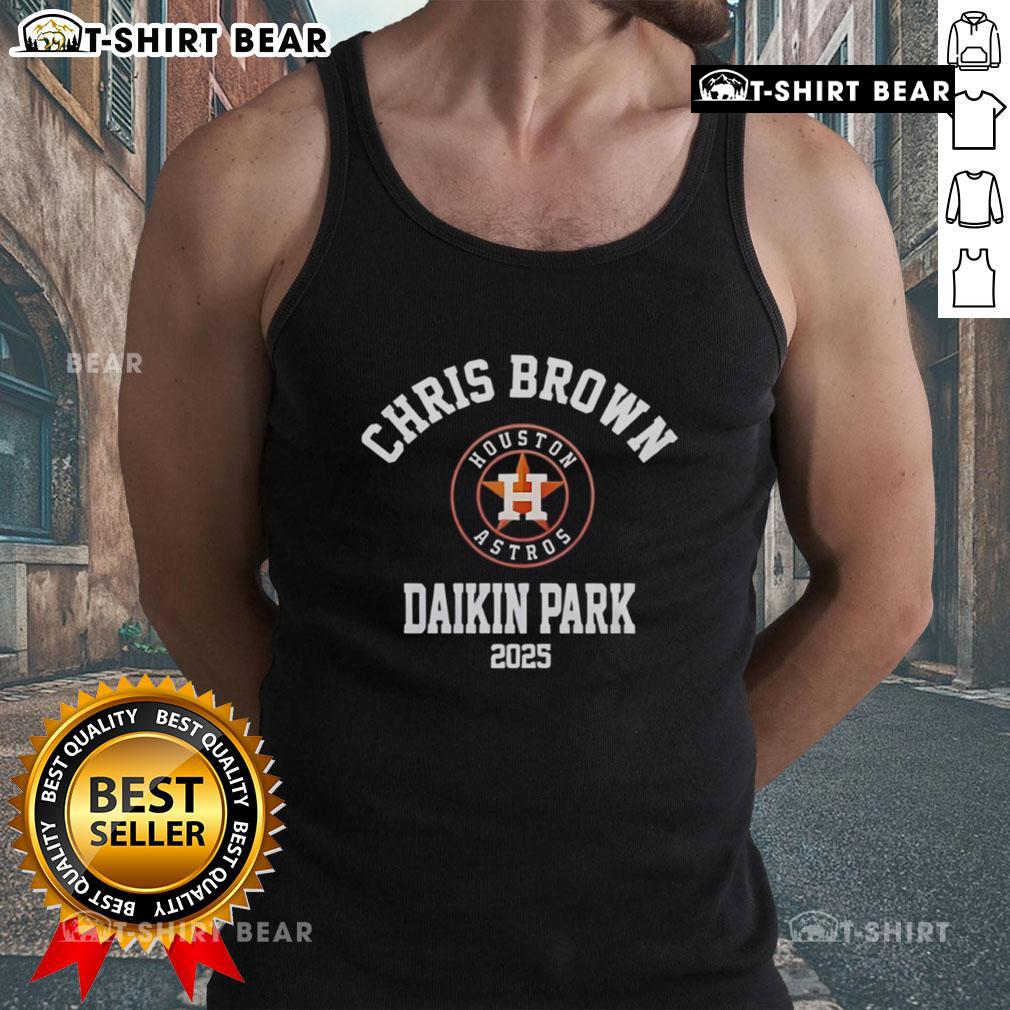 Good Chris Brown Breezy Bowl XX Houston Astros Daikin Park 2025 tank top featuring vibrant colors and trendy design.