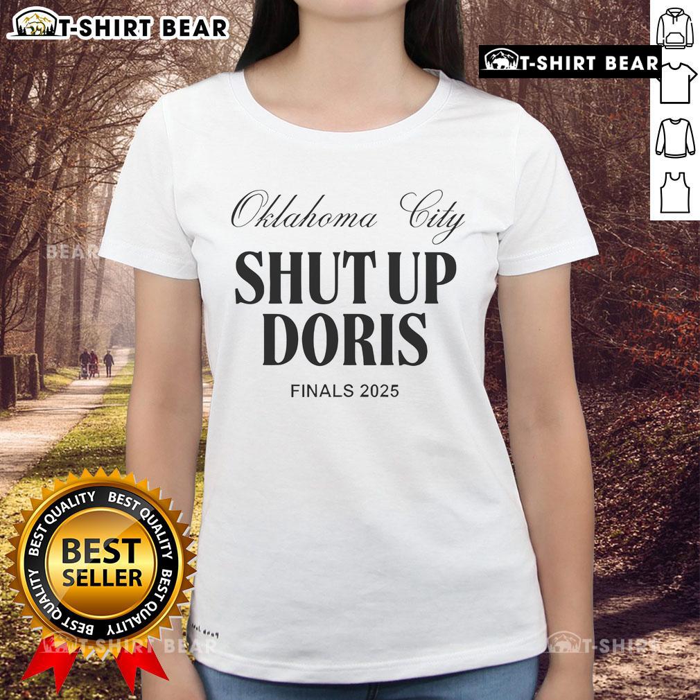 2025 Ladies Tee from Good Oklahoma City Shut Up Doris Finals featuring stylish design and vibrant colors.