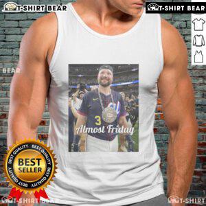 Hot Almost Friday Raleigh Homerun Derby Tank Top featuring a vibrant design perfect for summer outings and baseball fans.