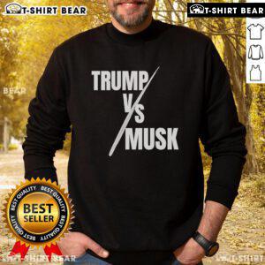 Hot Trump vs Musk Premium Sweatshirt featuring bold graphics of Trump and Musk, perfect for political fashion enthusiasts.