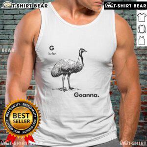 Stylish Nice G is for Goanna tank top featuring a vibrant goanna graphic, perfect for casual summer outfits.