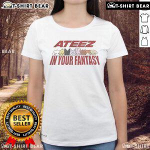 Official Aniteez ATEEZ In Your Fantasy Tour ladies tee featuring vibrant graphics and comfortable fit for fans.