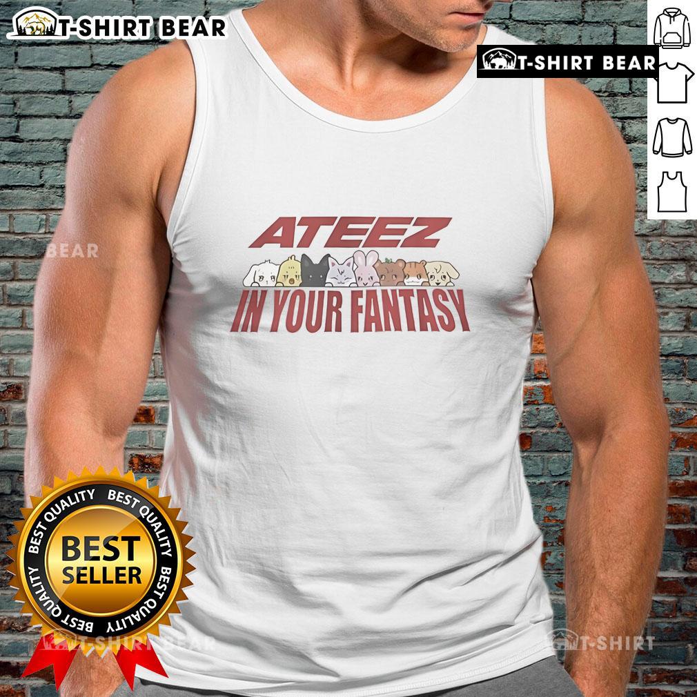 Official Aniteez ATEEZ In Your Fantasy Tour tank top featuring vibrant design and tour-themed graphics for fans.