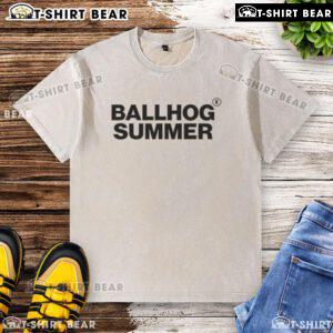 Official Ballhog Summer Washed T-Shirt in light blue, perfect for casual summer wear and stylish outdoor activities.
