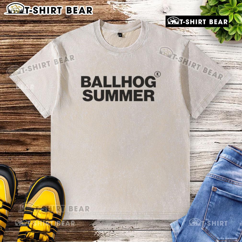 Official Ballhog Summer Washed T-Shirt in light blue, perfect for casual summer wear and stylish outdoor activities.