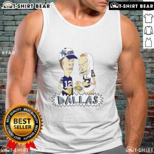 Official Beavis and Butt-Head Dallas Cowboys tank top featuring vibrant graphics and NFL team colors for fans.