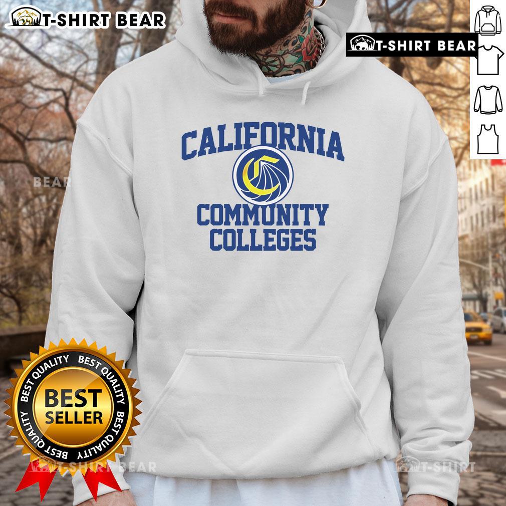 Official California Community Colleges logo hoodie featuring a stylish design for students and alumni.