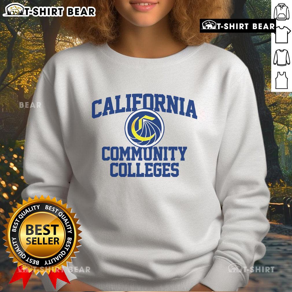 Official California Community Colleges logo sweatshirt featuring a stylish design for students and alumni.