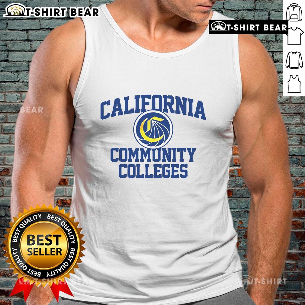 Official California Community Colleges logo on a stylish tank top, perfect for students and alumni.