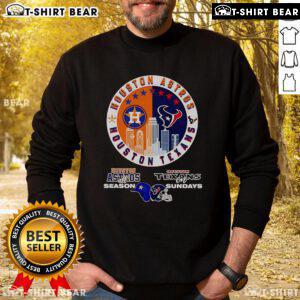 Official Houston Astros All Season Texans on Sundays Sweatshirt with team logo and vibrant colors for fans.