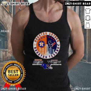 Official Houston Astros all-season tank top for Texans on Sundays, featuring team colors and logo in a stylish design.