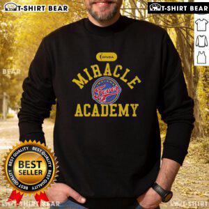 Official Indiana Fever x Miracle Academy sweatshirt featuring team logo and stylish design for fans and athletes.