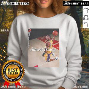 Official Kobe Draft Dunk sweatshirt showcased in a stylish photoshoot, perfect for fans and collectors.