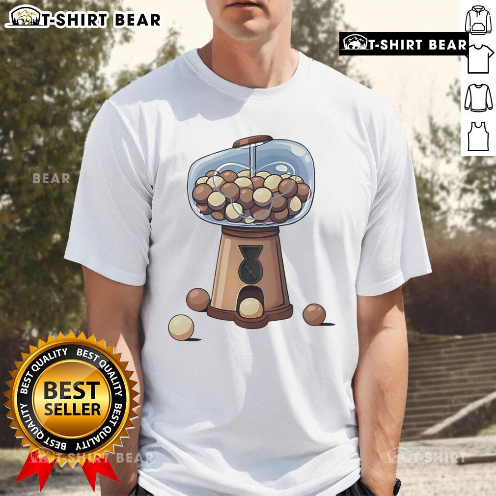 Official Monke Gum Ball Machine T-Shirt featuring vibrant graphics and playful design for casual wear enthusiasts.