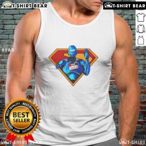Alt Text: Official My Name Is Gary Superman Tank Top featuring a bold Superman logo and stylish design for fans.
