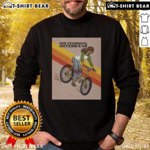 Official non-technical outerwear sweatshirt in navy blue, perfect for casual wear and outdoor activities.