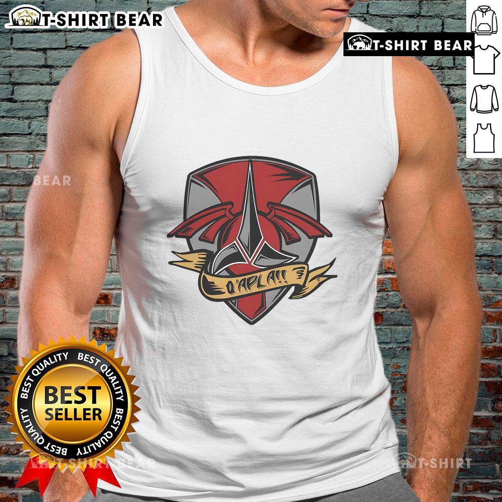Official QApla tattoo tank top featuring a vibrant design, perfect for tattoo enthusiasts and casual wear.