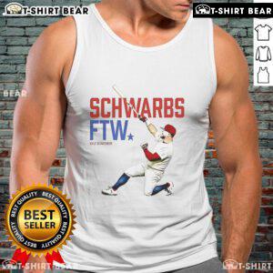 Official Kyle Schwarber FTW tank top featuring bold graphics and vibrant colors for baseball fans and sports enthusiasts.