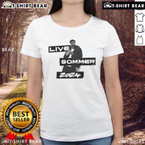 Alt Text: Official Sido Live Sommer Festival 2024 Ladies Tee featuring vibrant design and comfortable fit for fans.