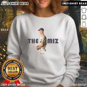 Official The Miz Jacob Misiorowski Milwaukee Brewers sweatshirt featuring team logo and stylish design.