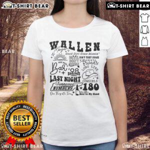Alt Text: Official Wallen Morgan Good Girl Gone Missin' Devil Don't Know Ain't That Some Ladies Tee design featuring bold graphics.