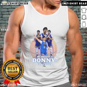 Official We Believe In Donny's Capability Tank Top featuring bold graphics and a comfortable fit for casual wear.