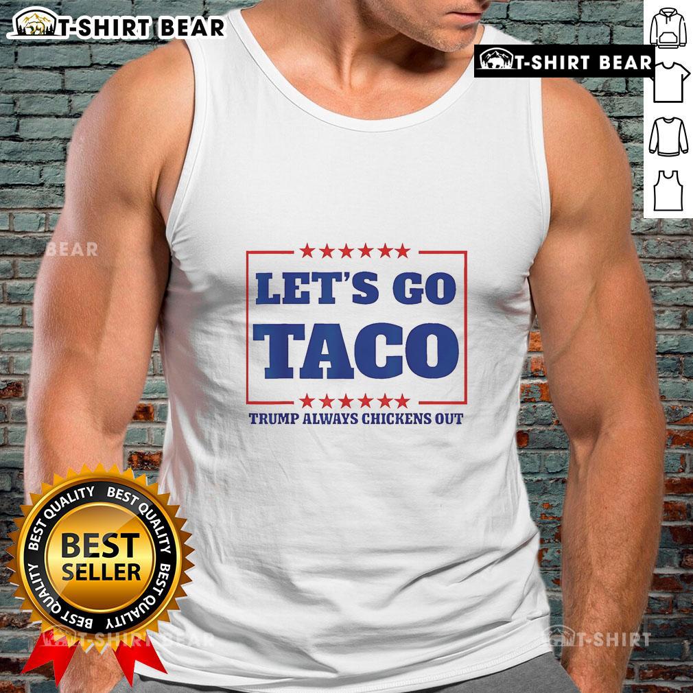 Original Let's Go Taco 2025 Tank Top featuring a colorful graphic design for taco lovers, perfect for summer wear.