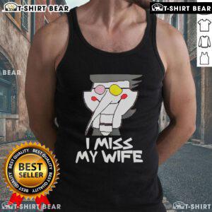 Alt Text: Original Spamton Deltarune I Miss My Wife tank top featuring vibrant graphics and retro style design.