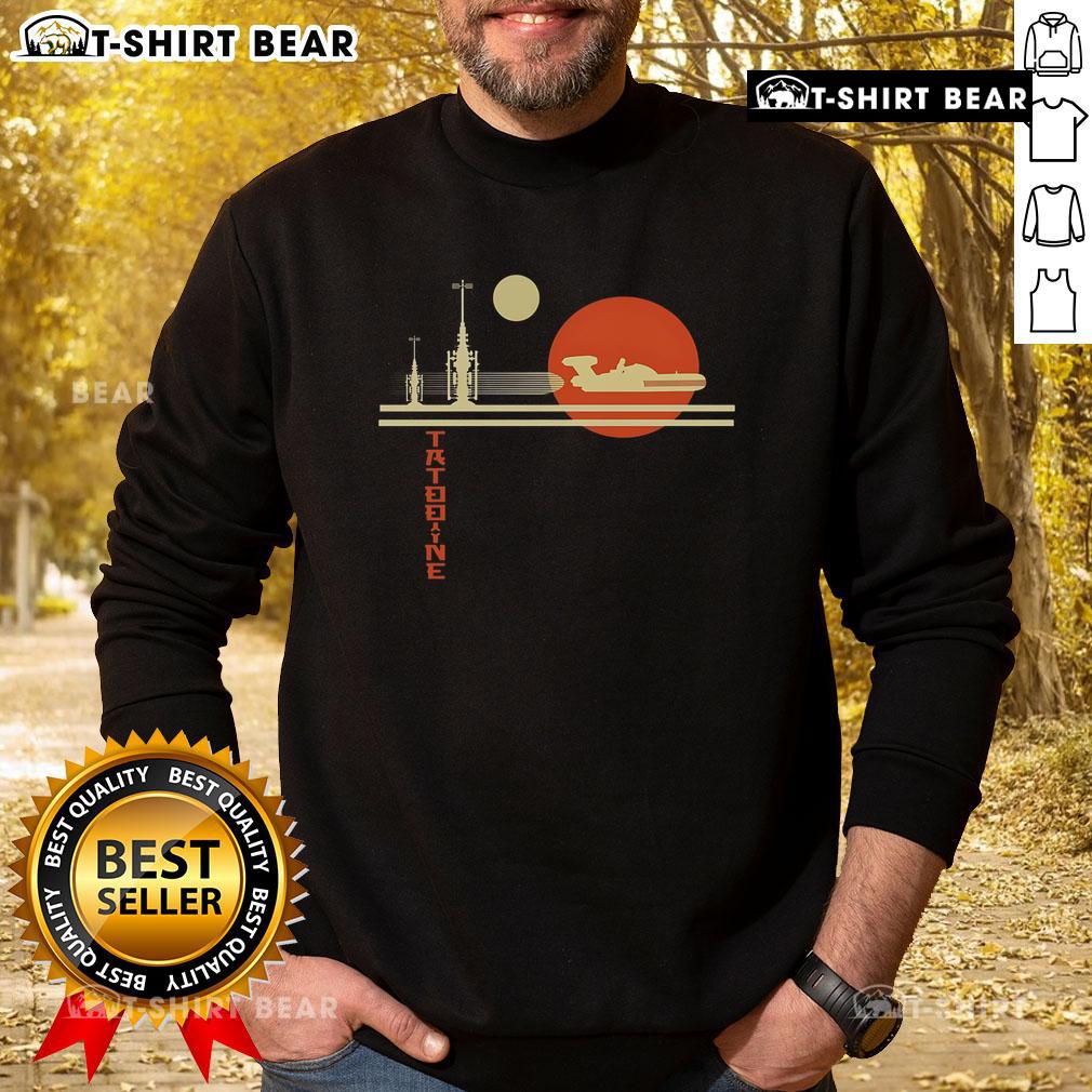 Premium A Night on Tatooine Sweatshirt featuring a galaxy-inspired design, perfect for Star Wars fans.
