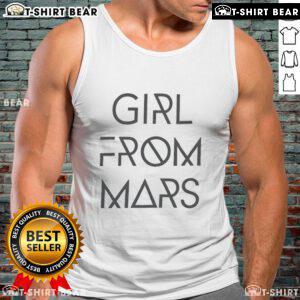 Premium Ash Girl From Mars tank top featuring a stylish graphic design, perfect for casual wear and showcasing unique fashion.