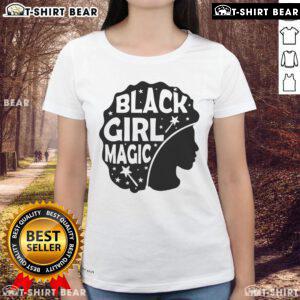 Premium Black Girl Black Magic Ladies Tee featuring stylish design celebrating black culture and empowerment.