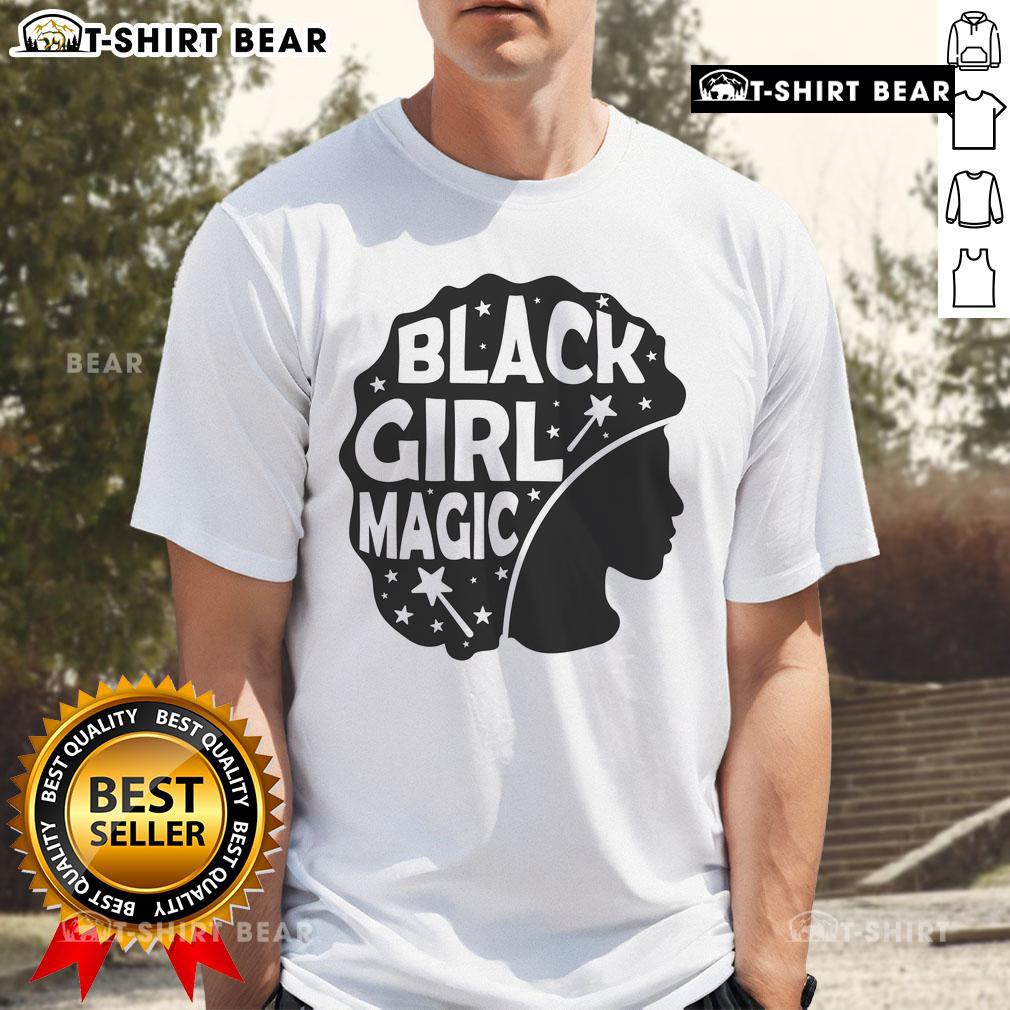 Alt Text: Premium Black Girl Black Magic T-Shirt featuring vibrant design celebrating Black culture and empowerment.