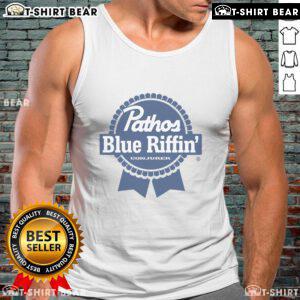 Premium Conjurer Pathos Blue Riffin Tank Top featuring a stylish design, perfect for casual summer wear.